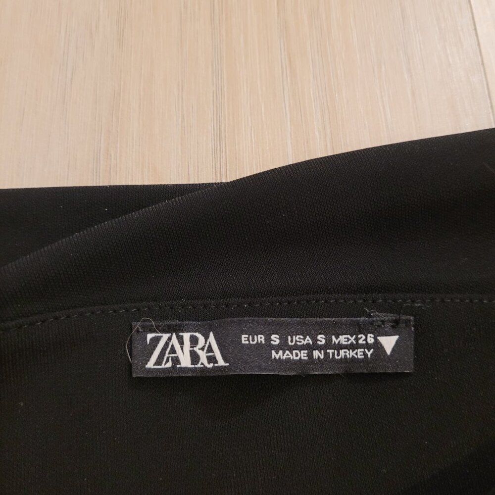 ZARA | Asymmetrical Ruched Top | Sz. S - Picture 4 of 6